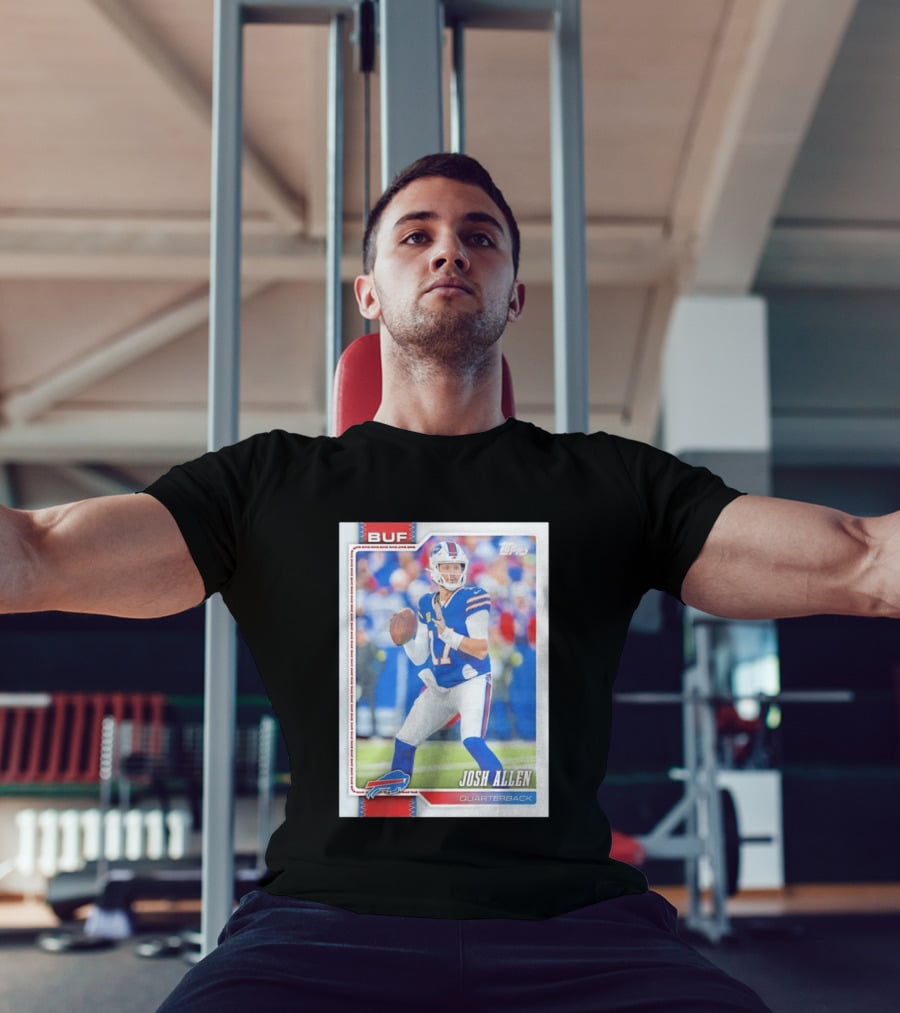 Buffalo Bills Josh Allen Quarterback Topps 2026 T-Shirt