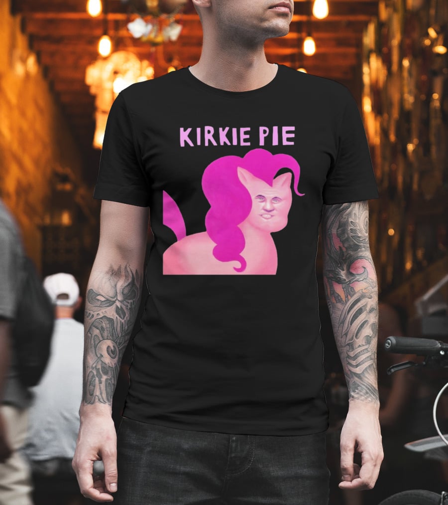 Kirkie Pie Pink Pony Cartoon Face T-Shirt