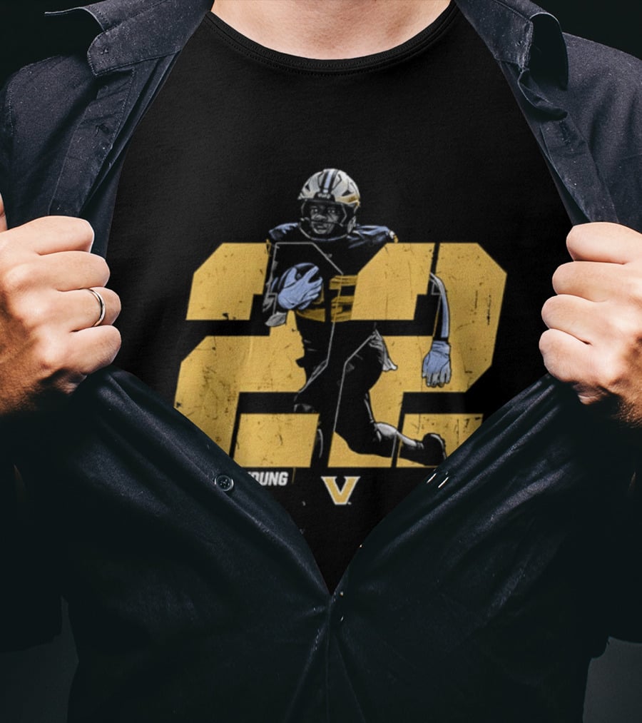 Makhilyn Young 22 Vanderbilt Commodores NCAA Football Player V T-Shirt
