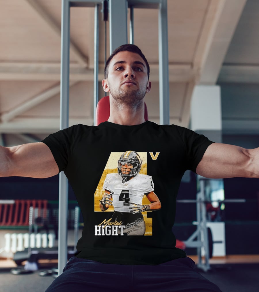 Vanderbilt Commodores Martel Hight 4 NCAA Football Player T-Shirt