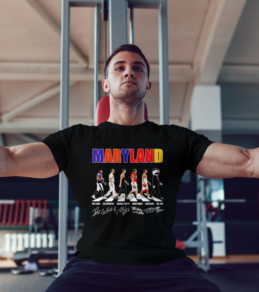 Maryland Ray Lewis Cal Ripken Jr Michael Phelps Randy White Juan Dixon Mr Boh T-Shirt