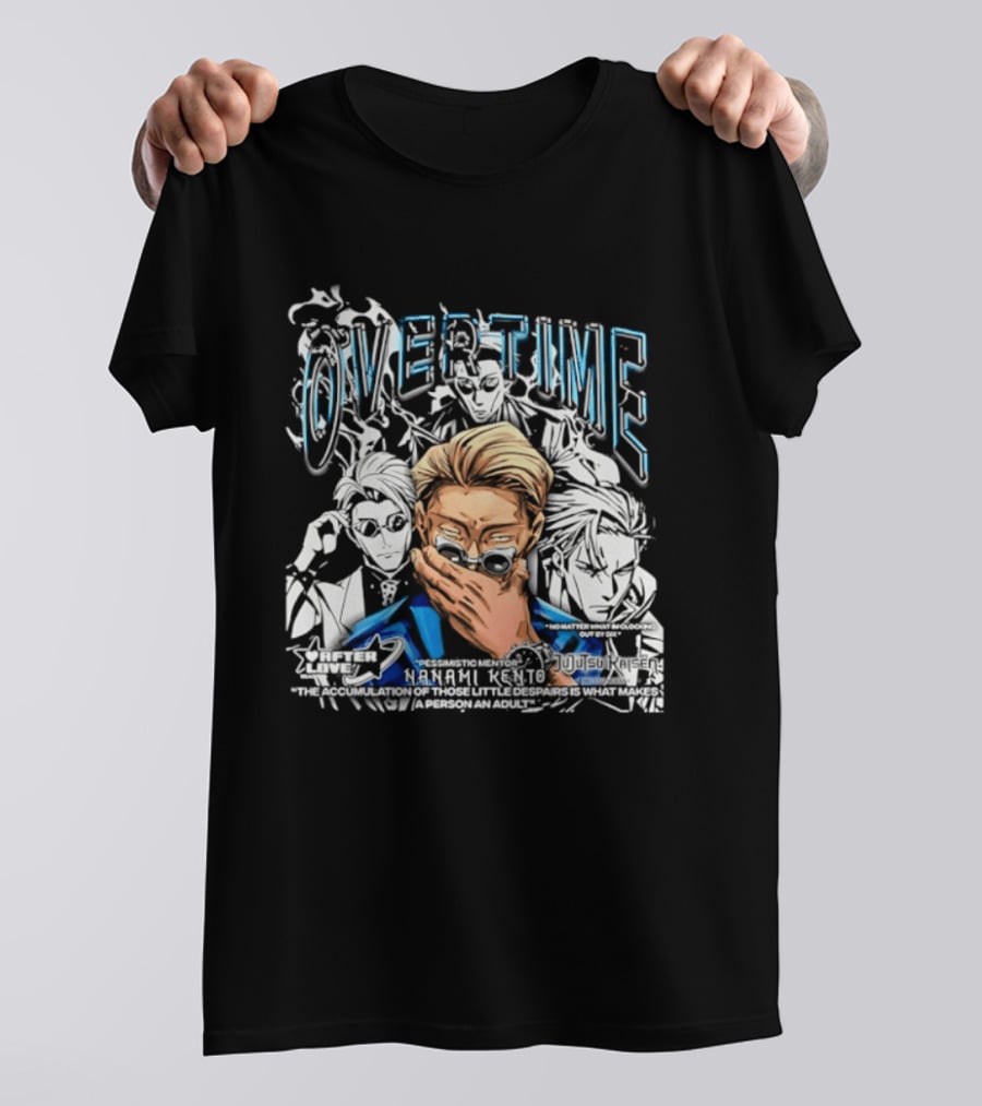 Nanami Kento Overtime Jujutsu Kaisen Anime Mentor T-Shirt