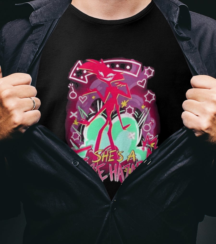 Hazbin Angel Dust She's A Fire Hazard T-Shirt