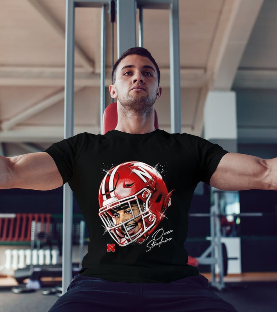 Owen Stoudmire Nebraska Cornhuskers Football Helmet T-Shirt