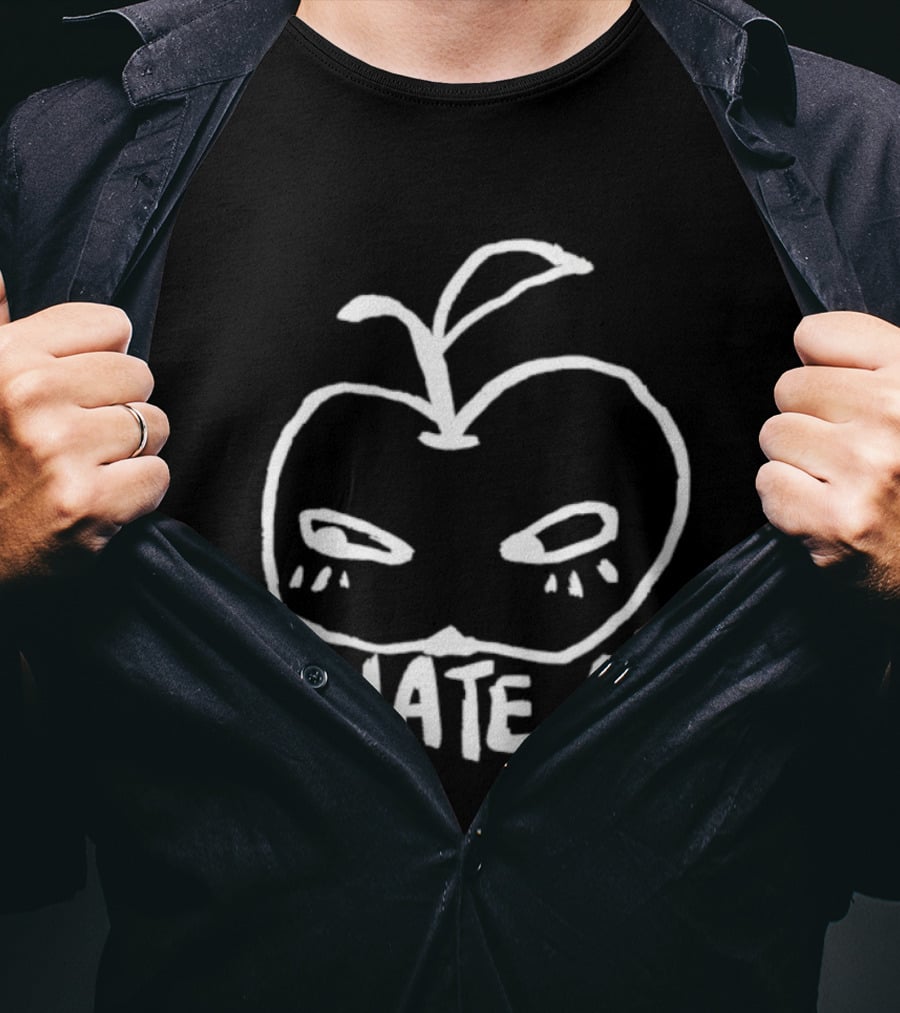 I Hate AI Apple Anti AI Technology Digital T-Shirt