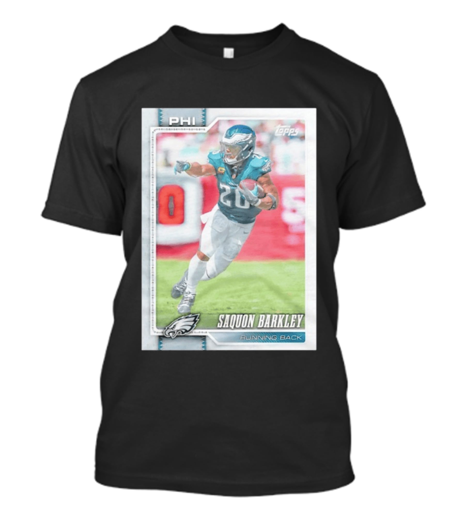 Saquon Barkley Topps Philadelphia Eagles 2026 Running Back Card T-Shirt
