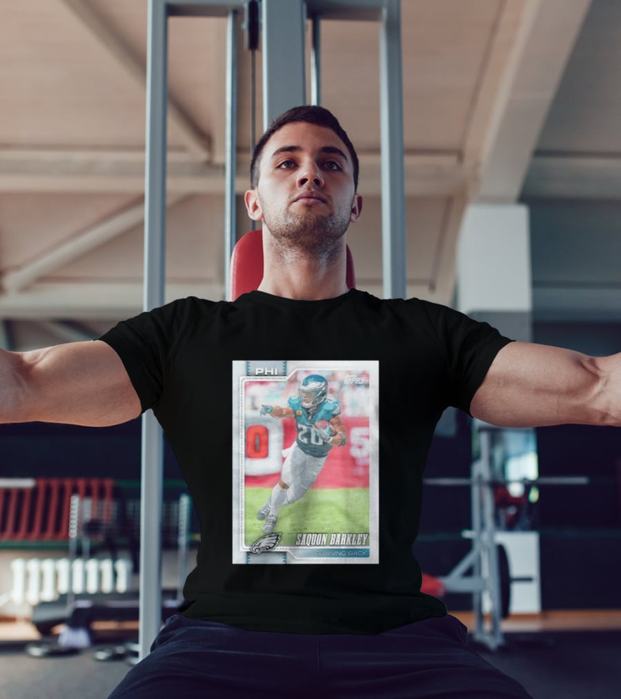 Saquon Barkley Topps Philadelphia Eagles 2026 Running Back Card T-Shirt