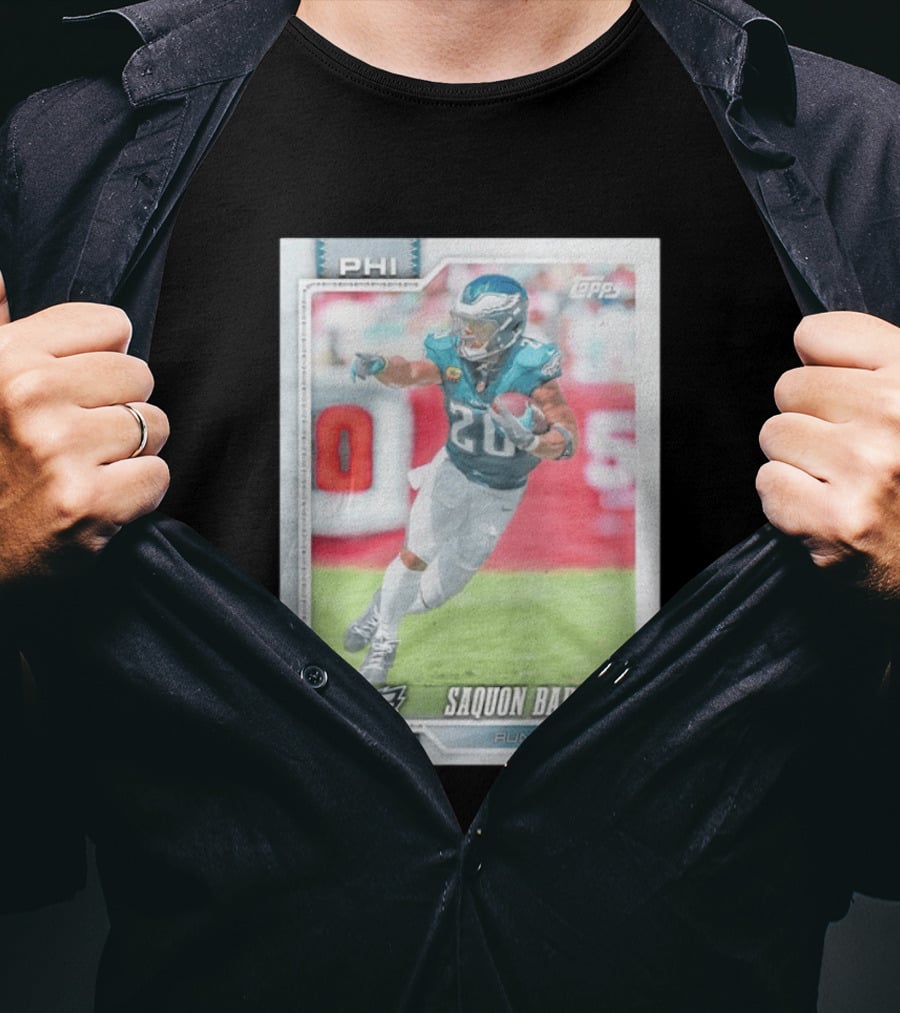 Saquon Barkley Topps Philadelphia Eagles 2026 Running Back Card T-Shirt