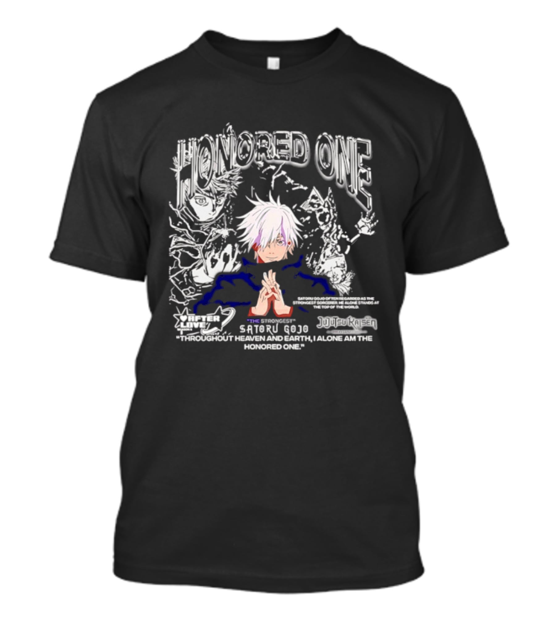 Satoru Gojo Honored One Beyond Jujutsu Kaisen Limit All Seeing Eyes Strength T-Shirt