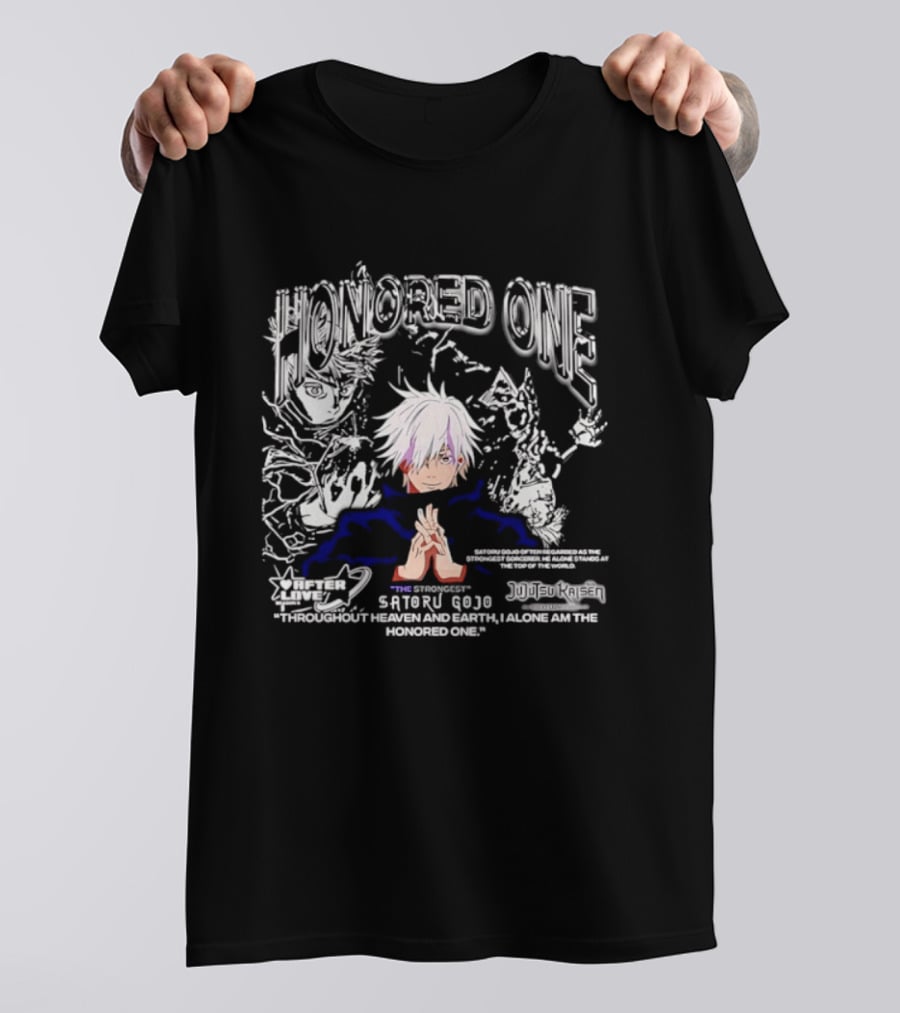 Satoru Gojo Honored One Beyond Jujutsu Kaisen Limit All Seeing Eyes Strength T-Shirt