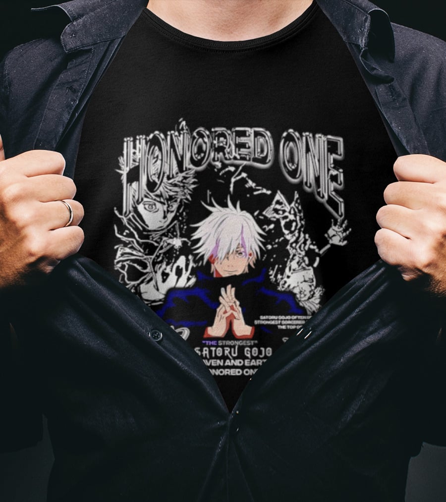Satoru Gojo Honored One Beyond Jujutsu Kaisen Limit All Seeing Eyes Strength T-Shirt