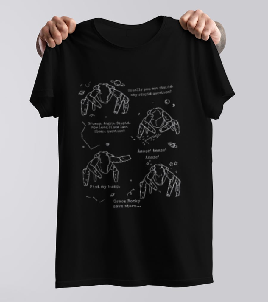 Usually You Not Stupid Why Stupid Question Grace Rocky Save Stars Friends Legendary T-Shirt