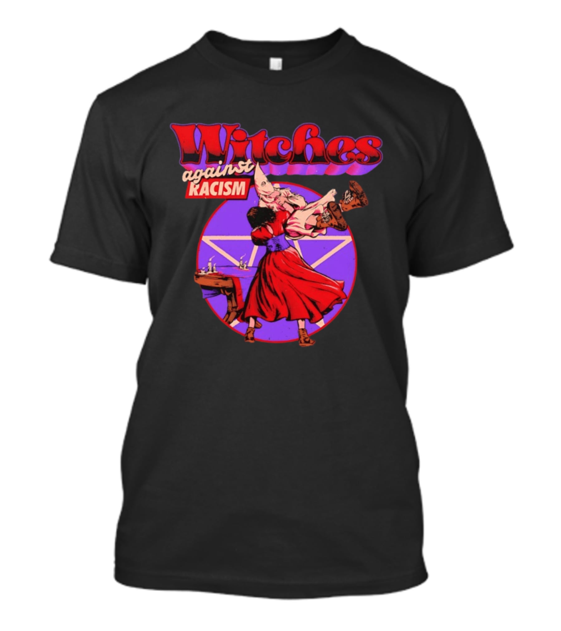 Witches Against Racism Witchcraft Symbolism Empowerment T-Shirt