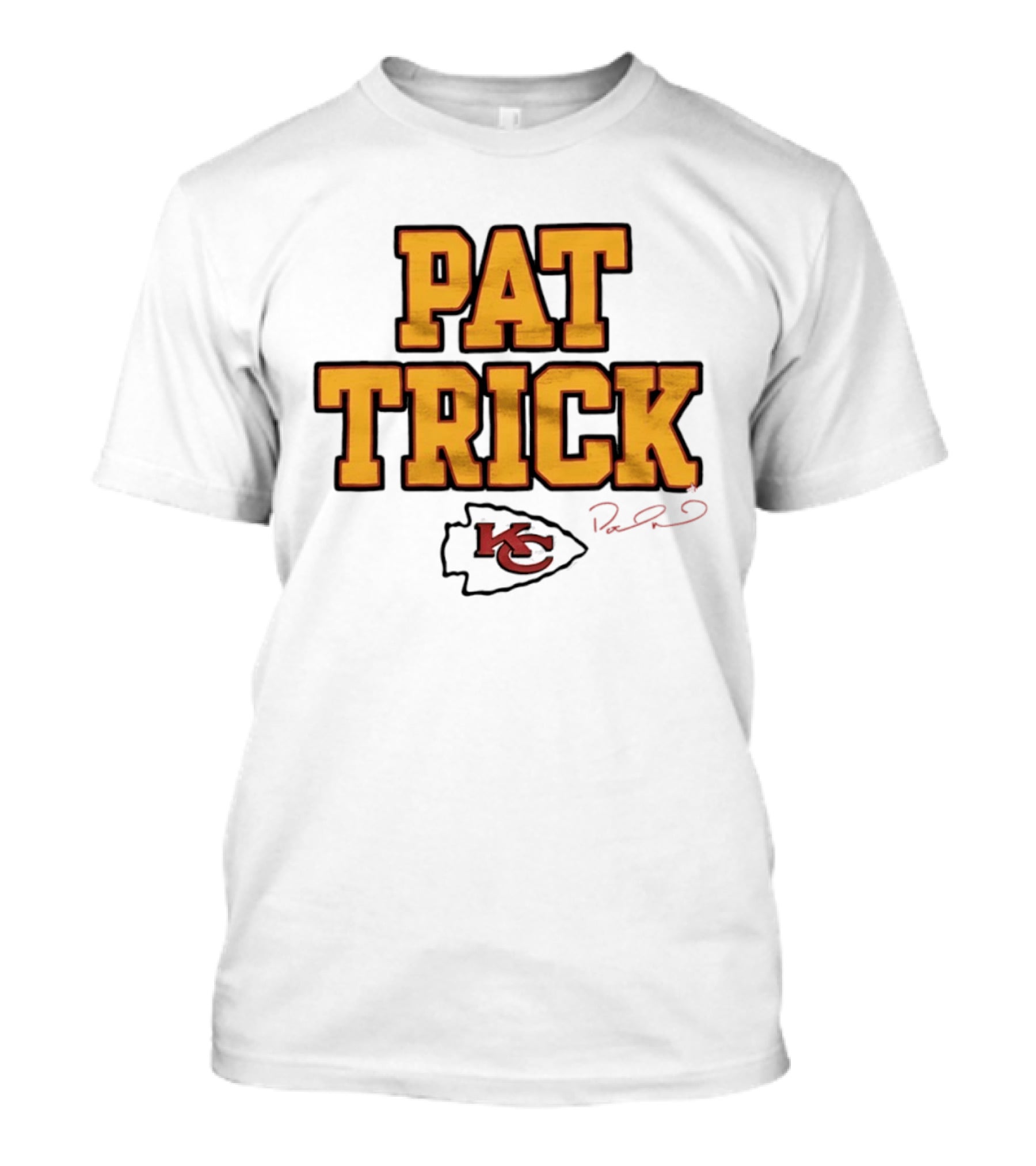 Pat Trick Kansas City Chiefs Patrick Mahomes KC Signature T-Shirt