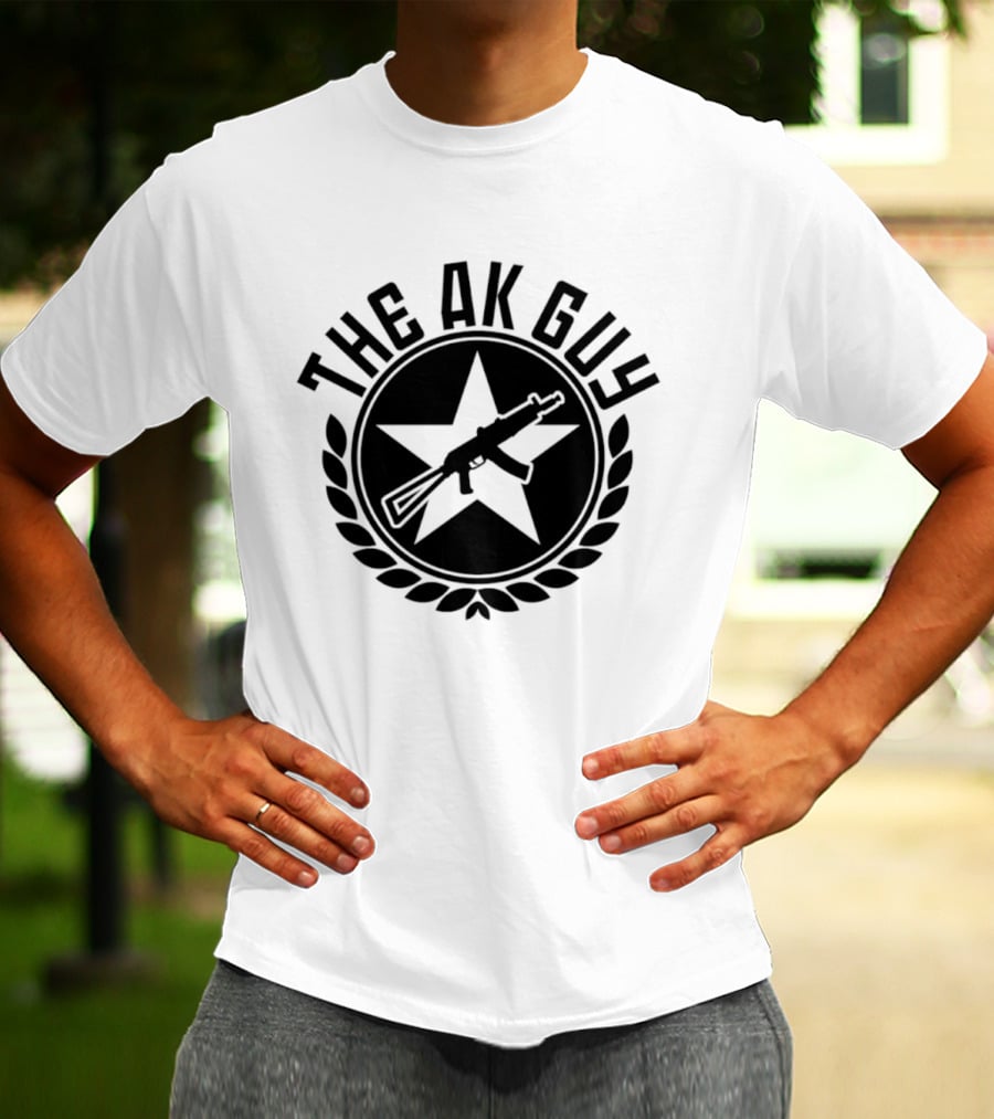The AK Guy Star Symbol AK 47 Laurel T-Shirt
