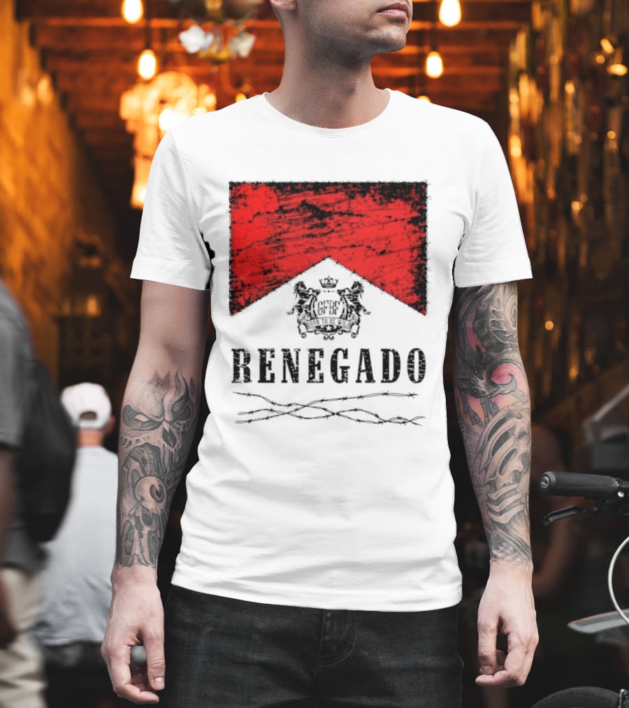 Renegado Born To Be Wild Red Crest Gothic T-Shirt