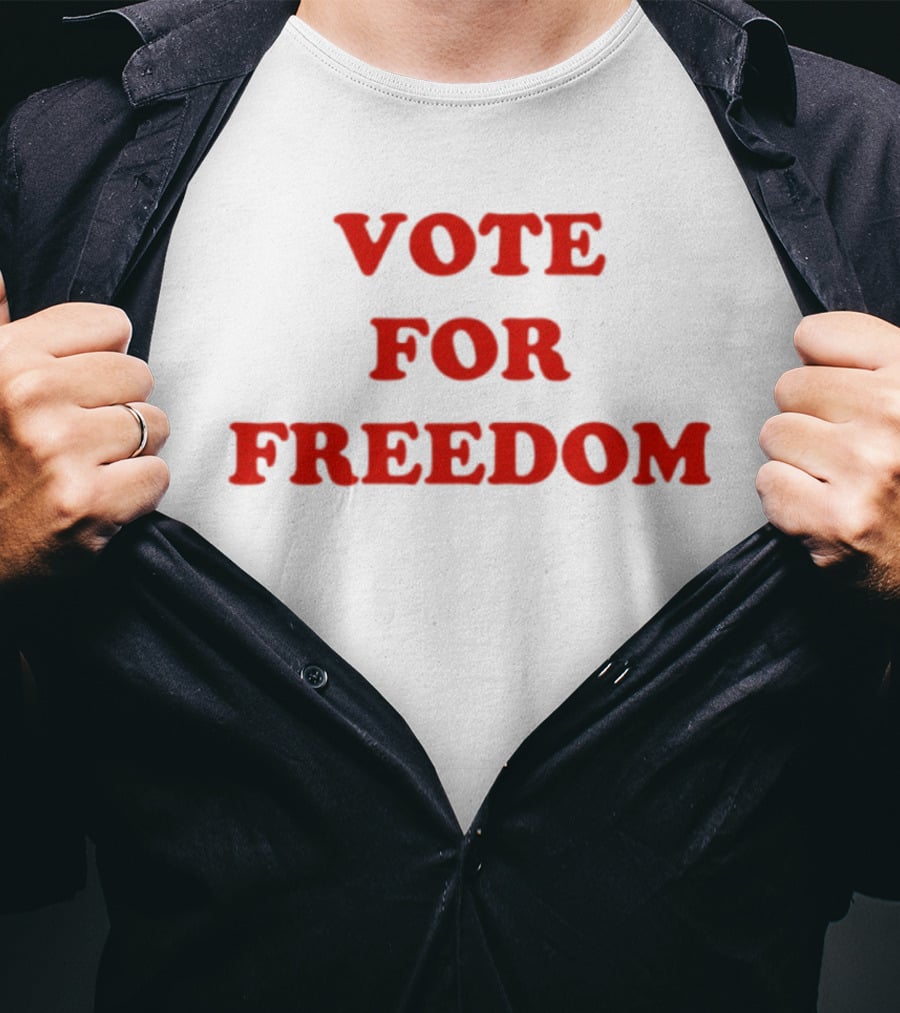 Vote For Freedom Red T-Shirt