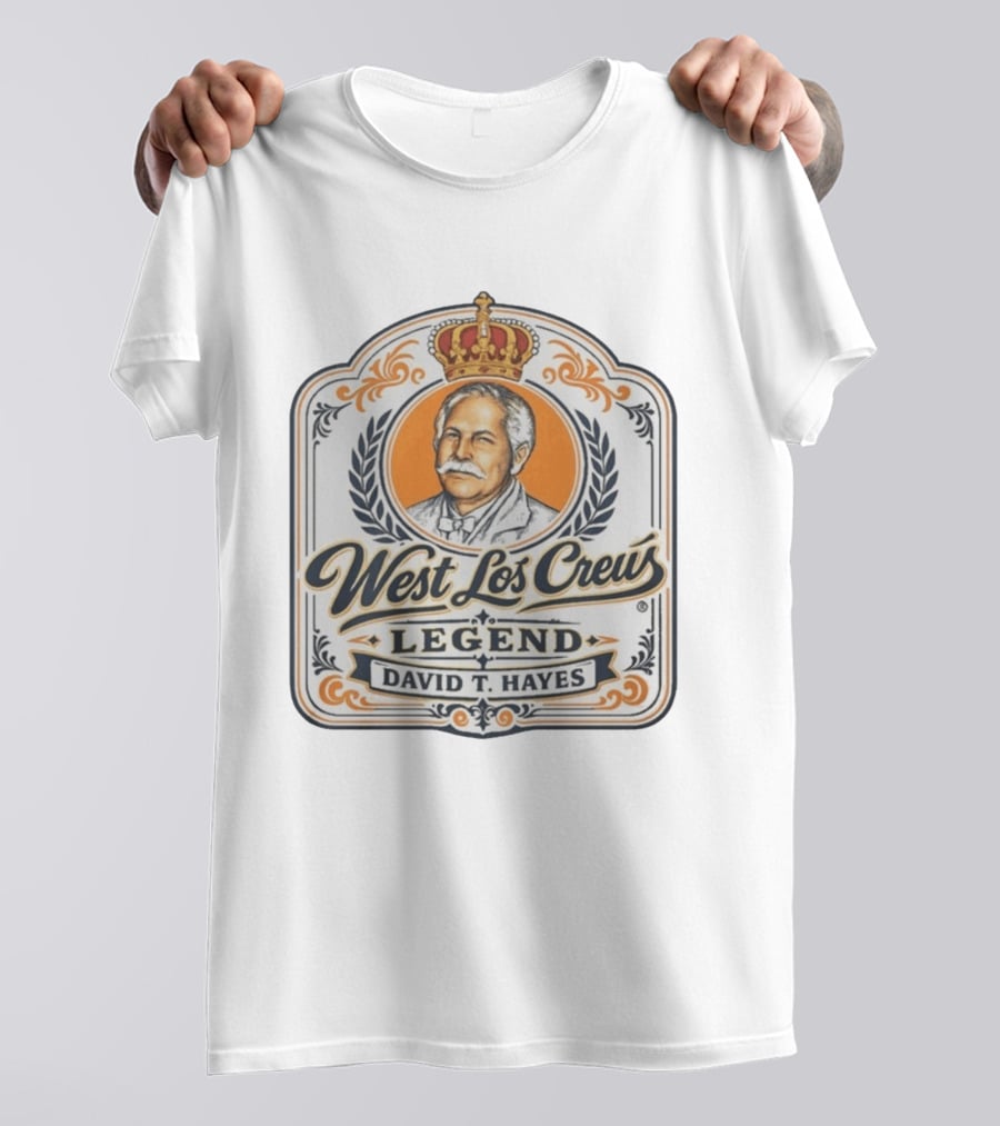 West Lot Crew Legend David Hayes Crown T-Shirt