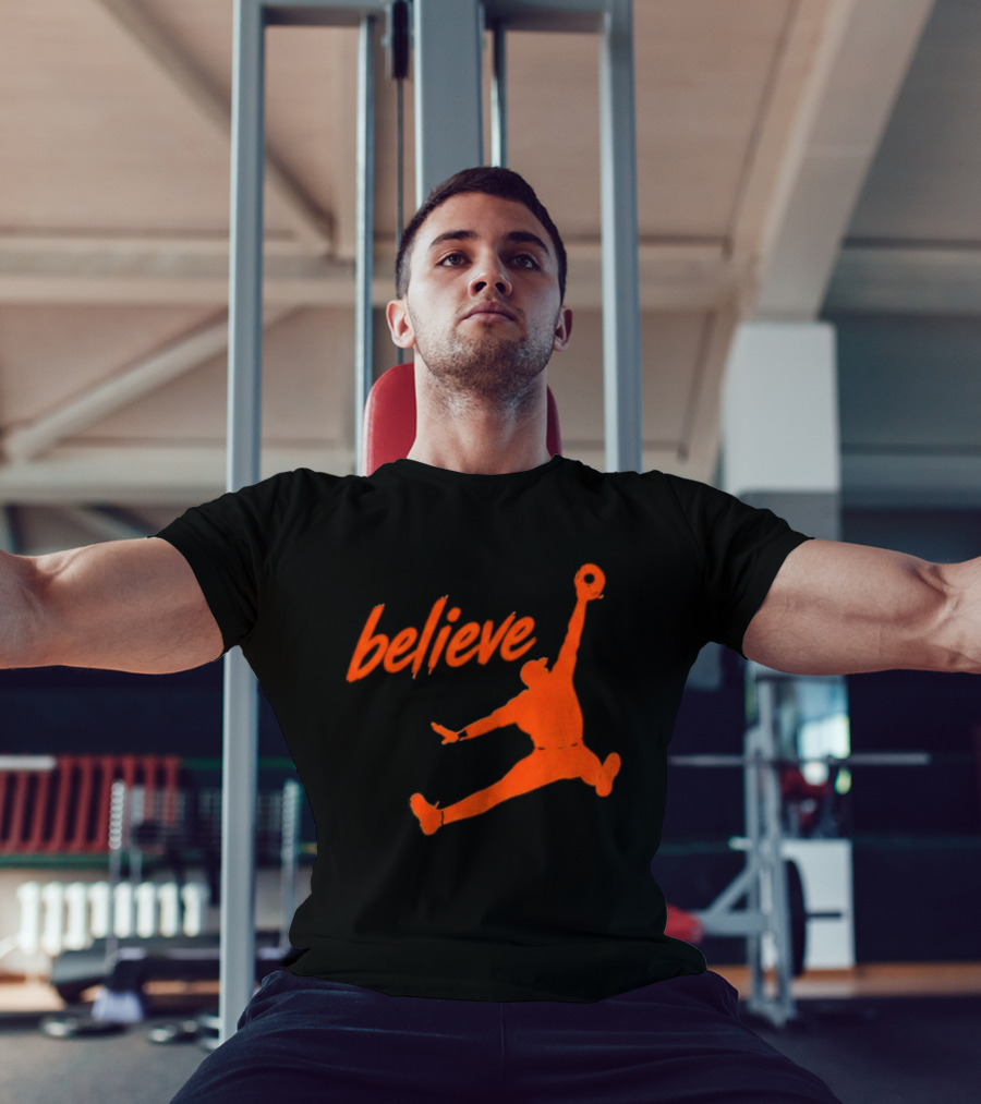 Believe Orioles Air Cowser Jump T-Shirt