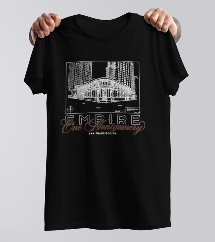 Empire One Montgomery San Francisco Skyline Building T-Shirt