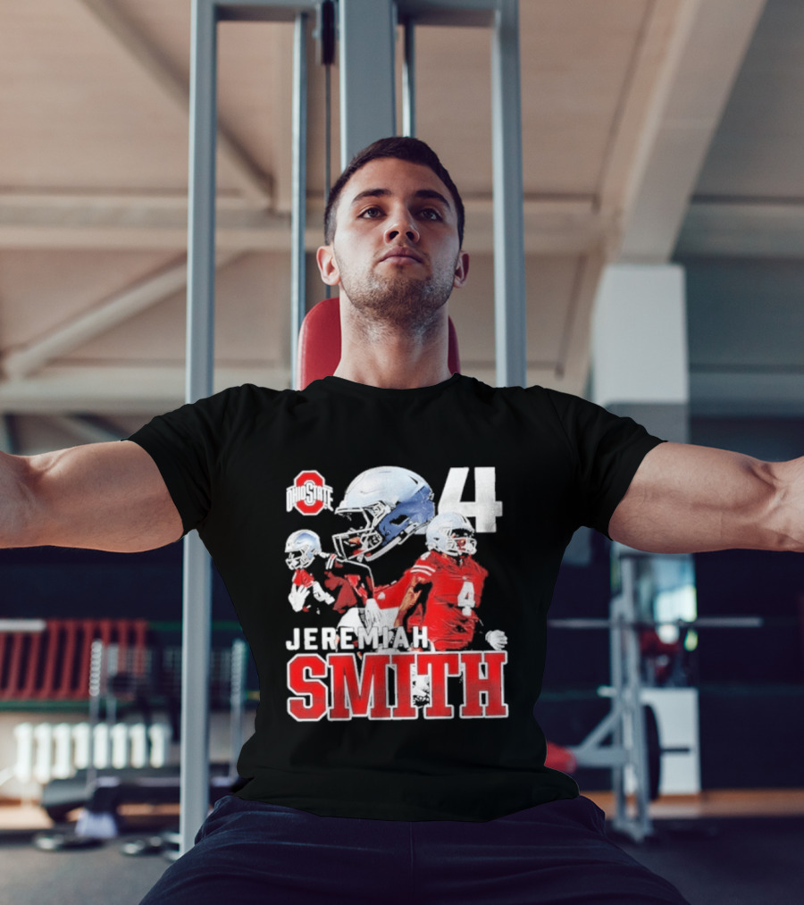 Ohio State Buckeyes NCAA Football Jeremiah Smith Number 4 T-Shirt