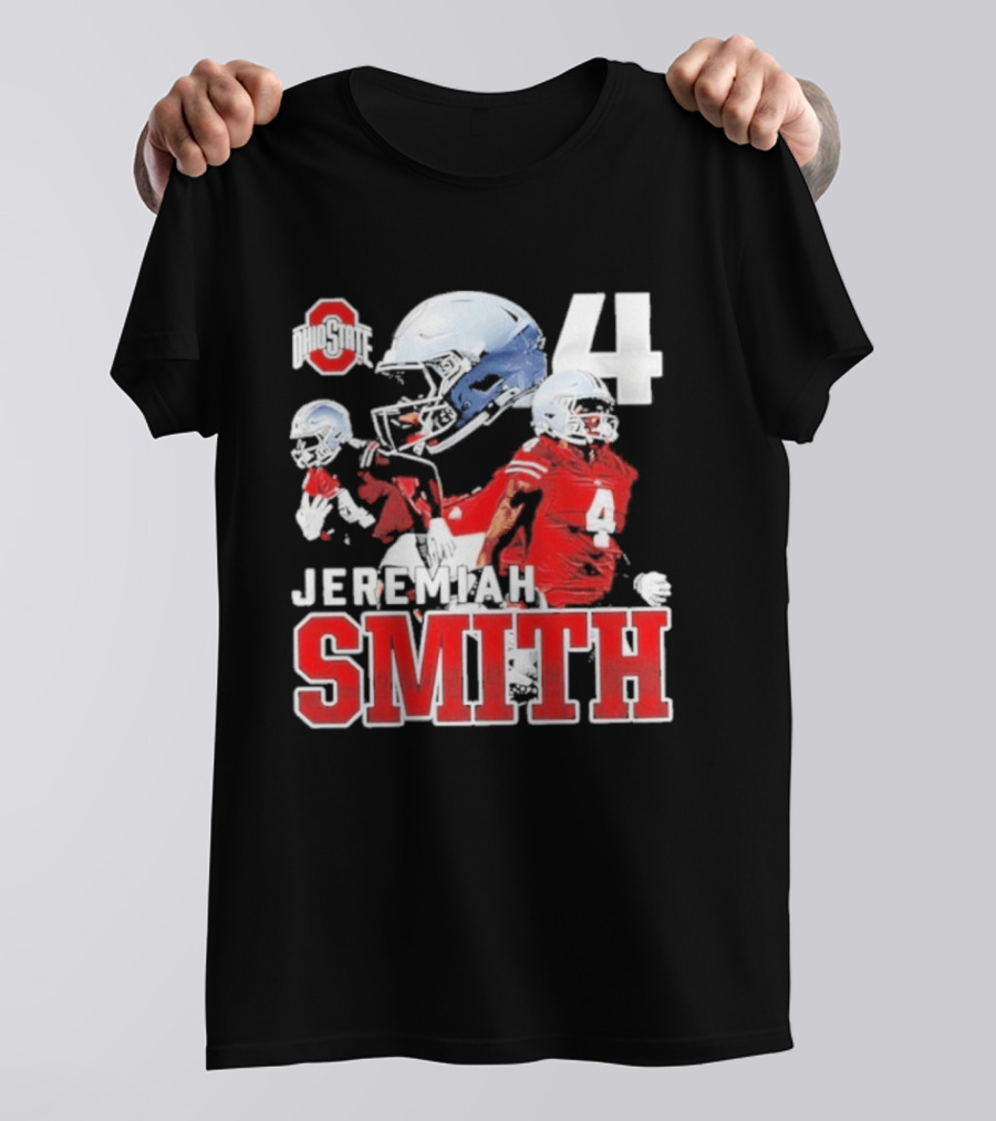 Ohio State Buckeyes NCAA Football Jeremiah Smith Number 4 T-Shirt