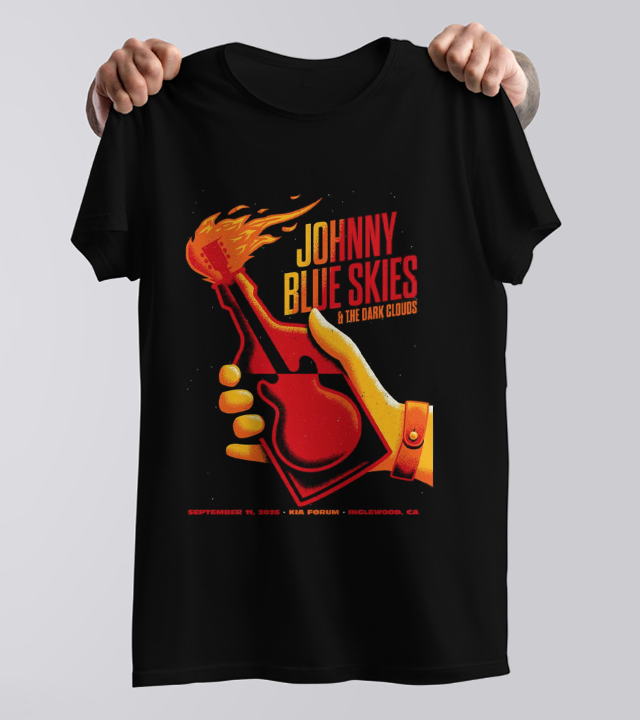 Johnny Blue Skies Inglewood CA 2026 The Dark Shadows Live At Kia Forum September 11 T-Shirt