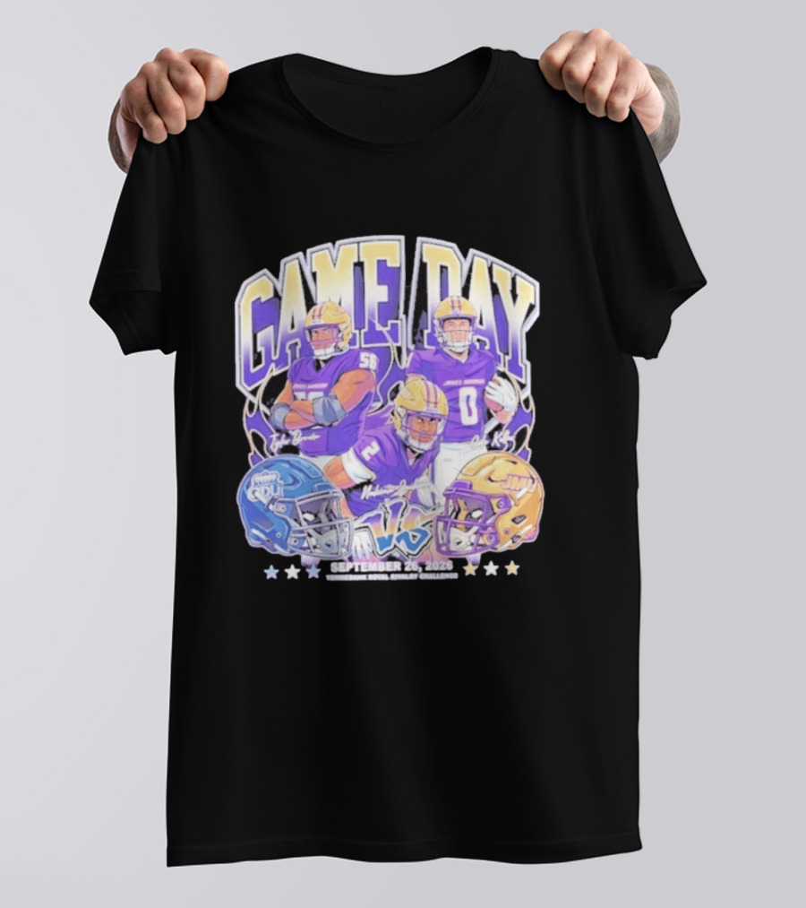 Game Day Nakian Jackson Cole Keller Tyler Brown JMU Vs ODU September 26 2026 T-Shirt