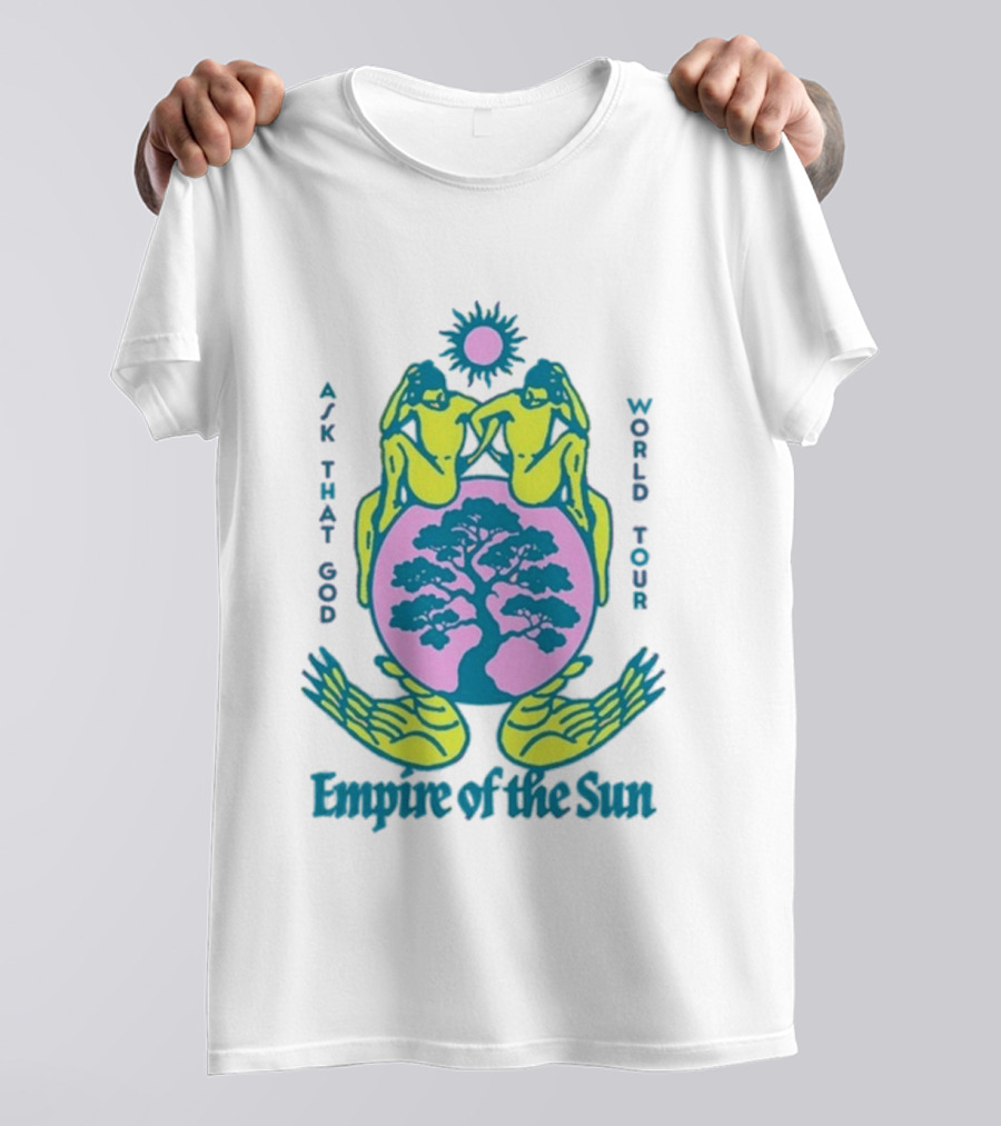Empire Of The Sun Ask That God Hand World Tour Tree T-Shirt