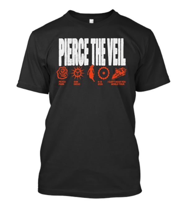 Pierce The Veil San Diego September 12 2026 Symbols Live At Petco Park T-Shirt