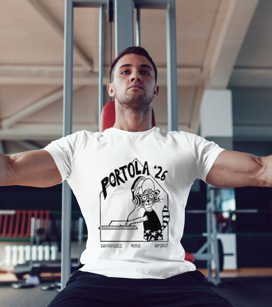 Portola 2026 San Francisco Festival DJ Cat T-Shirt
