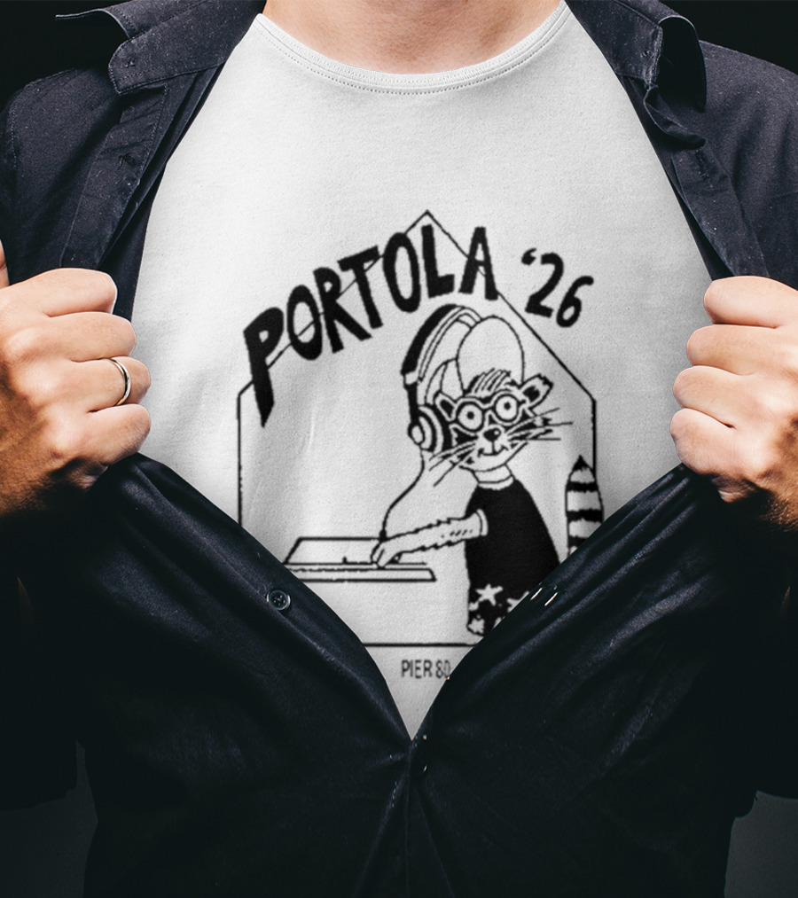 Portola 2026 San Francisco Festival DJ Cat T-Shirt