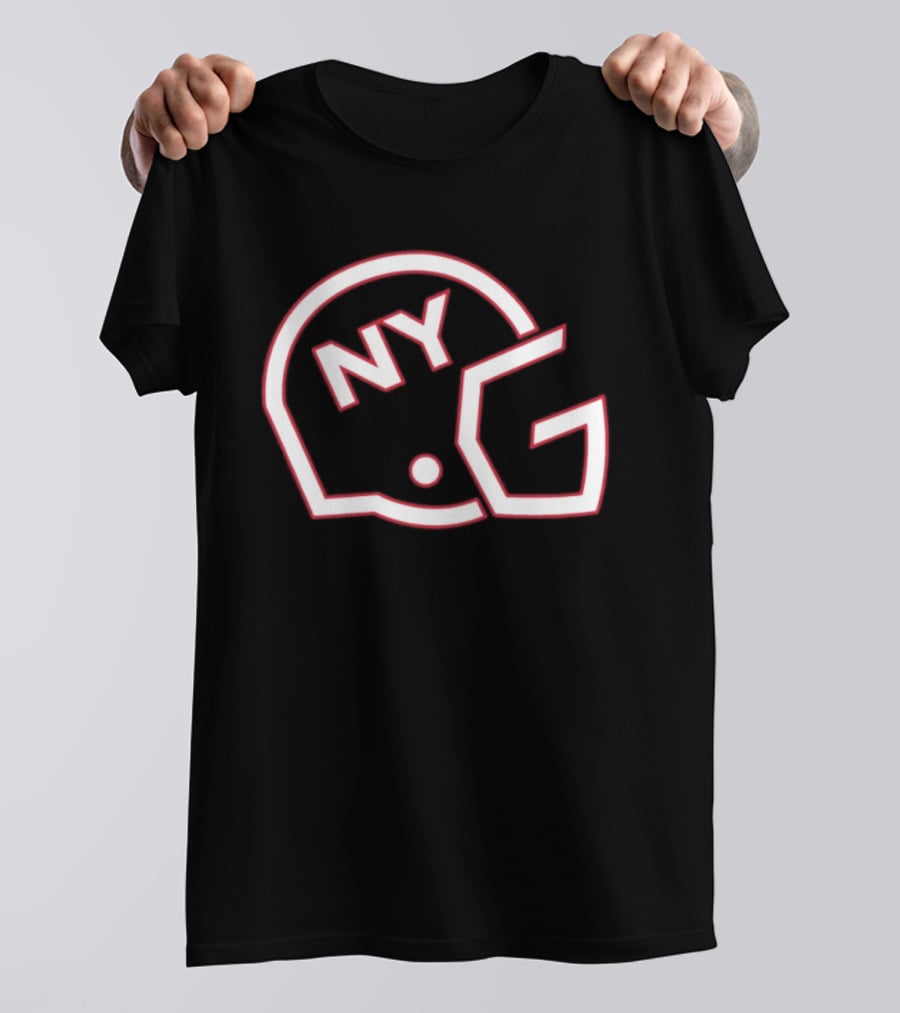 New York Giants NYG Helmet T-Shirt