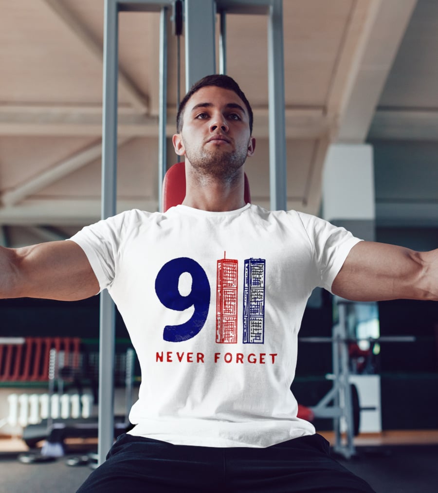 9/11 Never Forget Twin Towers American Patriotism T-Shirt