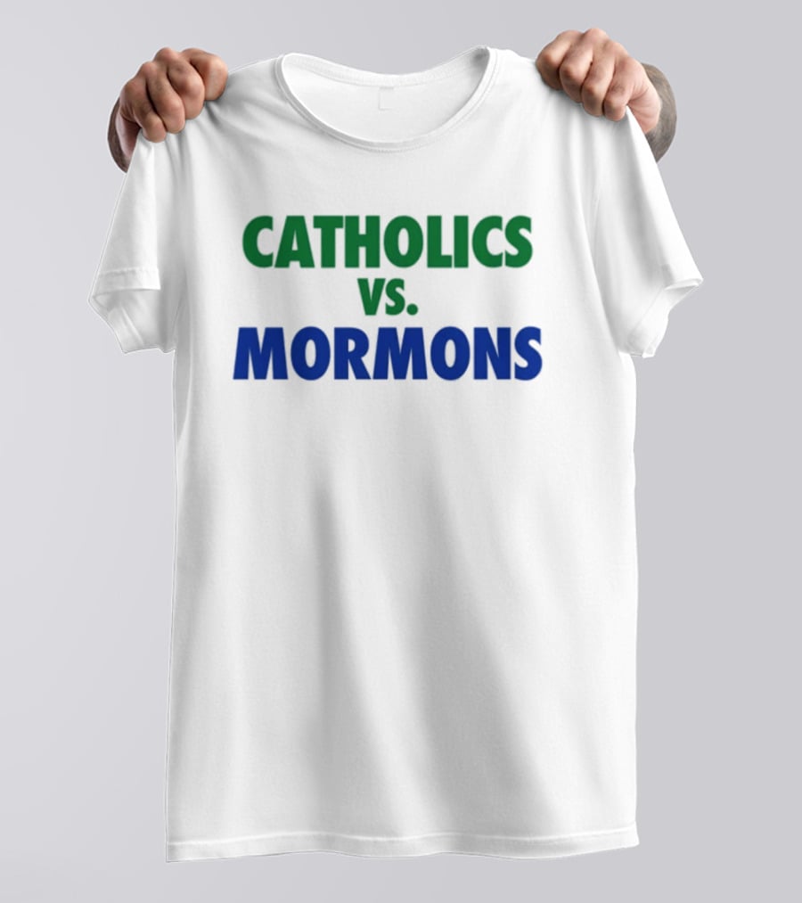 Catholics Vs Mormons Rivalry Matchup T-Shirt
