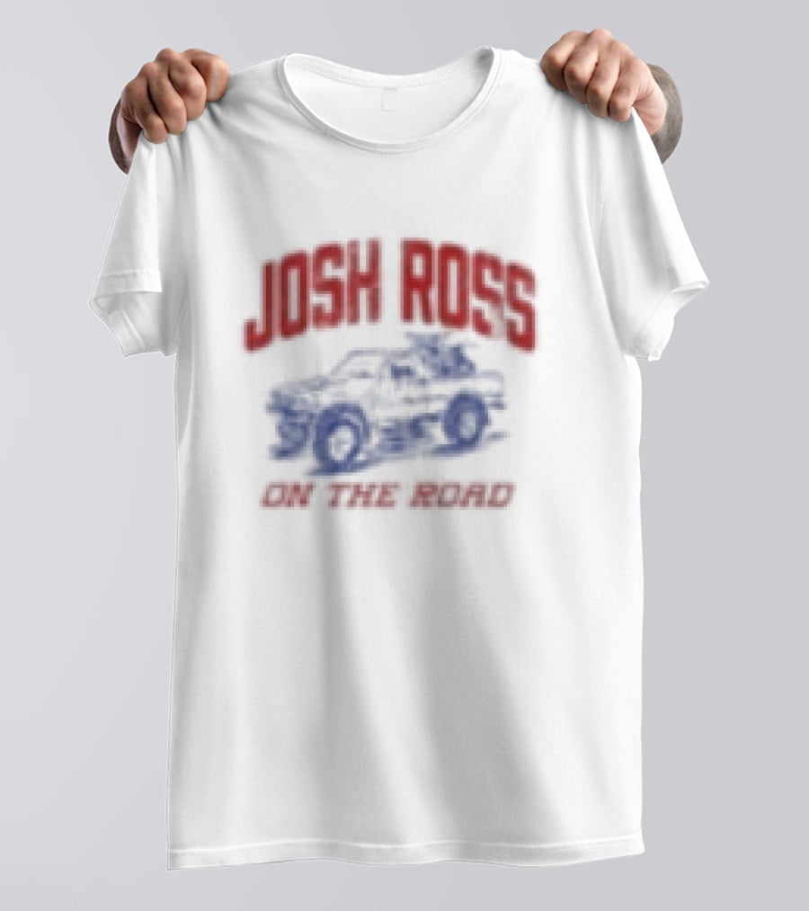 Josh Ross On The Road Tour Blue Car T-Shirt