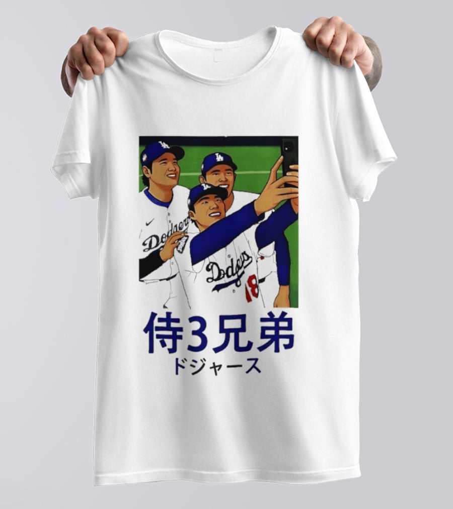 Ohtani Yamamoto Sasaki Dodgers Samurai 3 Brothers T-Shirt
