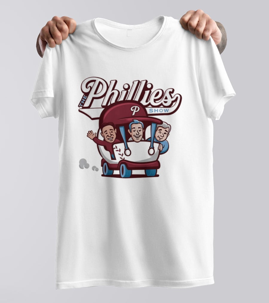Philadelphia Phillies The Phillies Show Vintage Cartoon Golf Cart T-Shirt