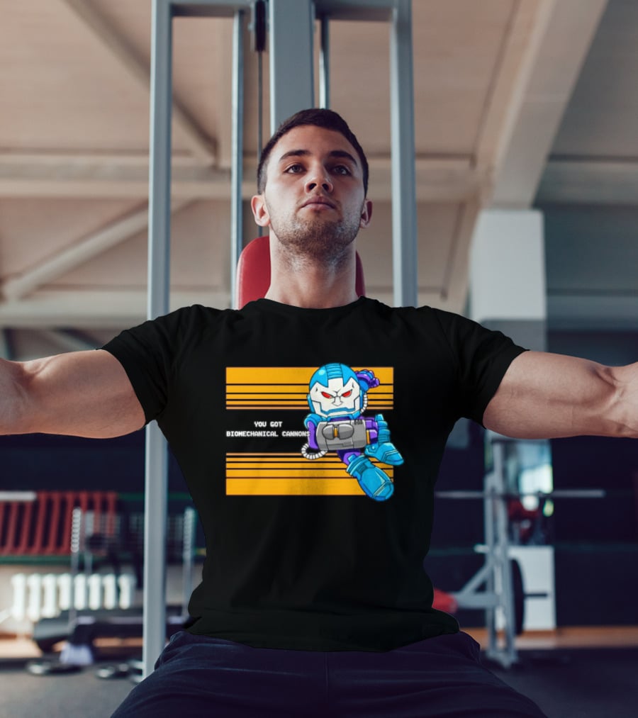 Apocalypse Marvel Cartoon Biomechanical Cannons T-Shirt