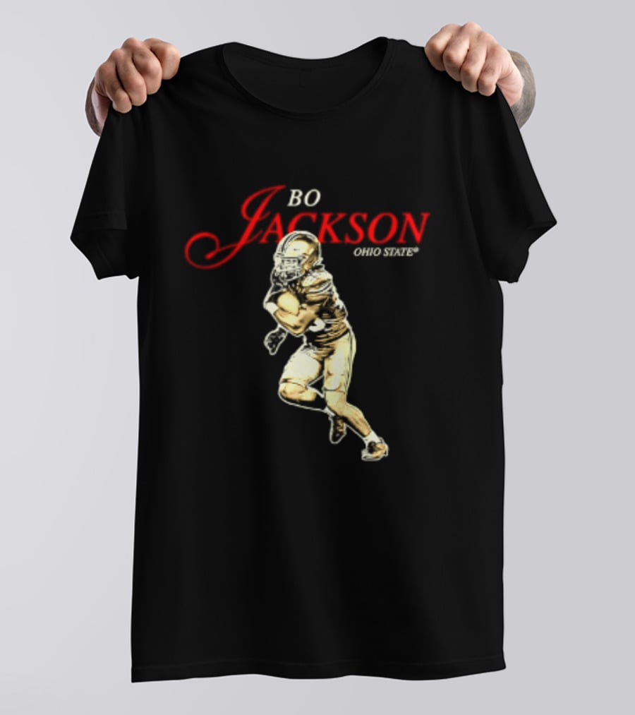 Bo Jackson 25 Ohio State Buckeyes NCAA Player T-Shirt