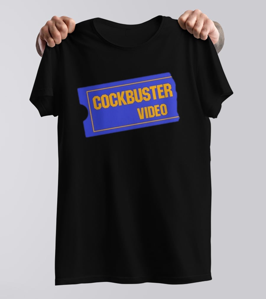 Cockbuster Video 90s Nostalgia Blockbuster T-Shirt