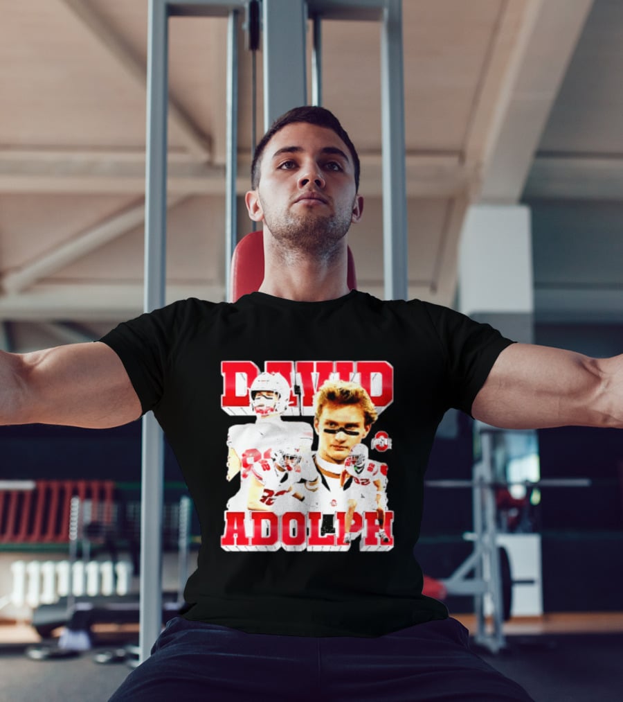 David Adolph 82 Ohio State Buckeyes NCAA Player Highlights T-Shirt