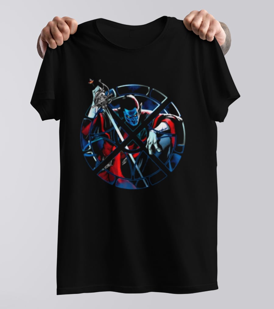 Vzn Shop Nightcrawler X Men Heroic Blue And Red Adventure T-Shirt