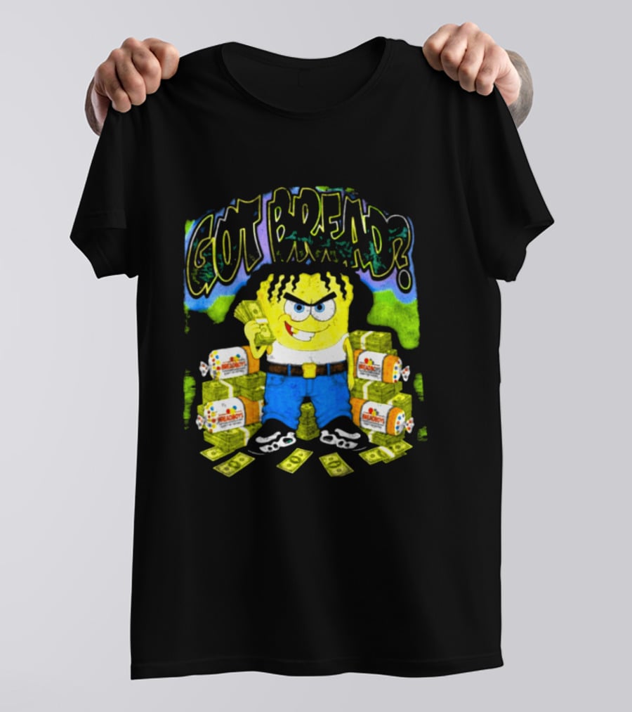 Wakko Exotics Store Whiteloaf Got Bread Black Character With Money Loaves T-Shirt