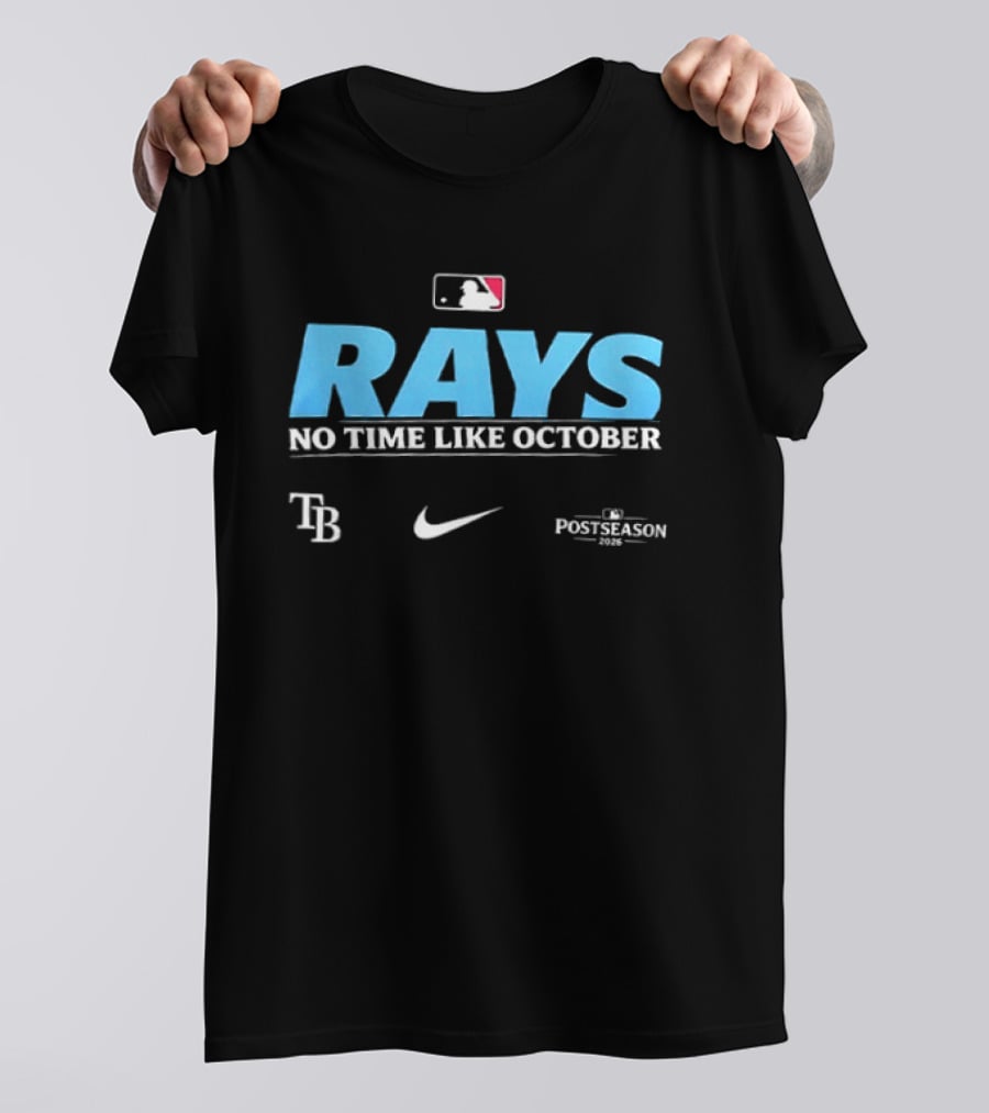 Tampa Bay Rays No Time Like October MLB 2026 Nike Postseason T-Shirt