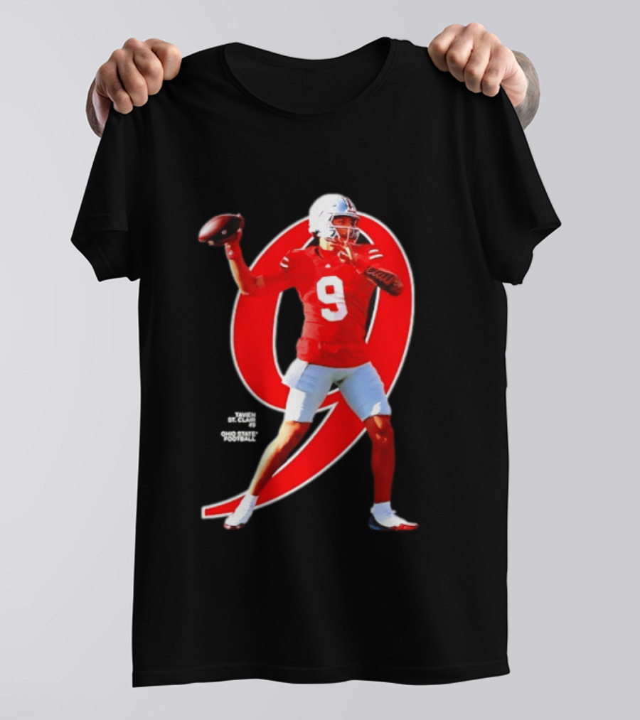 Ohio State Buckeyes Tavien St. Clair 9 NCAA Football Breakthrough Player T-Shirt