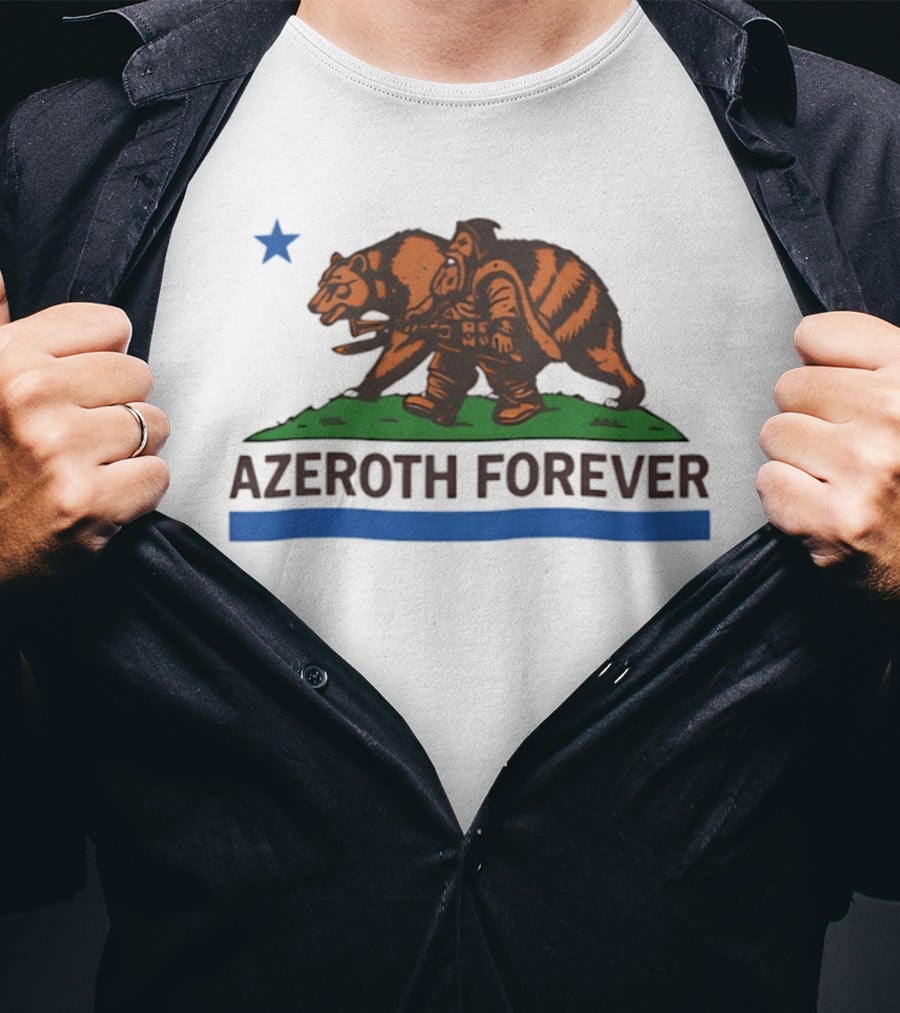 Azeroth Forever Smokey Bear Parody Walking Wilderness Hero T-Shirt