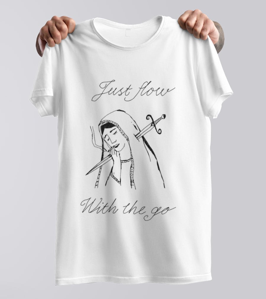 Just Flow With The Go Virgin Mary Dagger T-Shirt