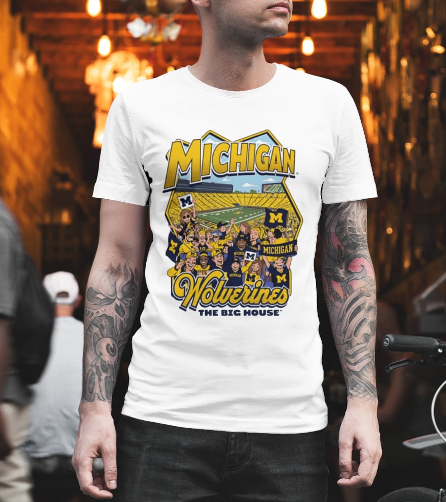 Michigan Wolverines The Big House 2026 Celebration Stadium Fans T-Shirt