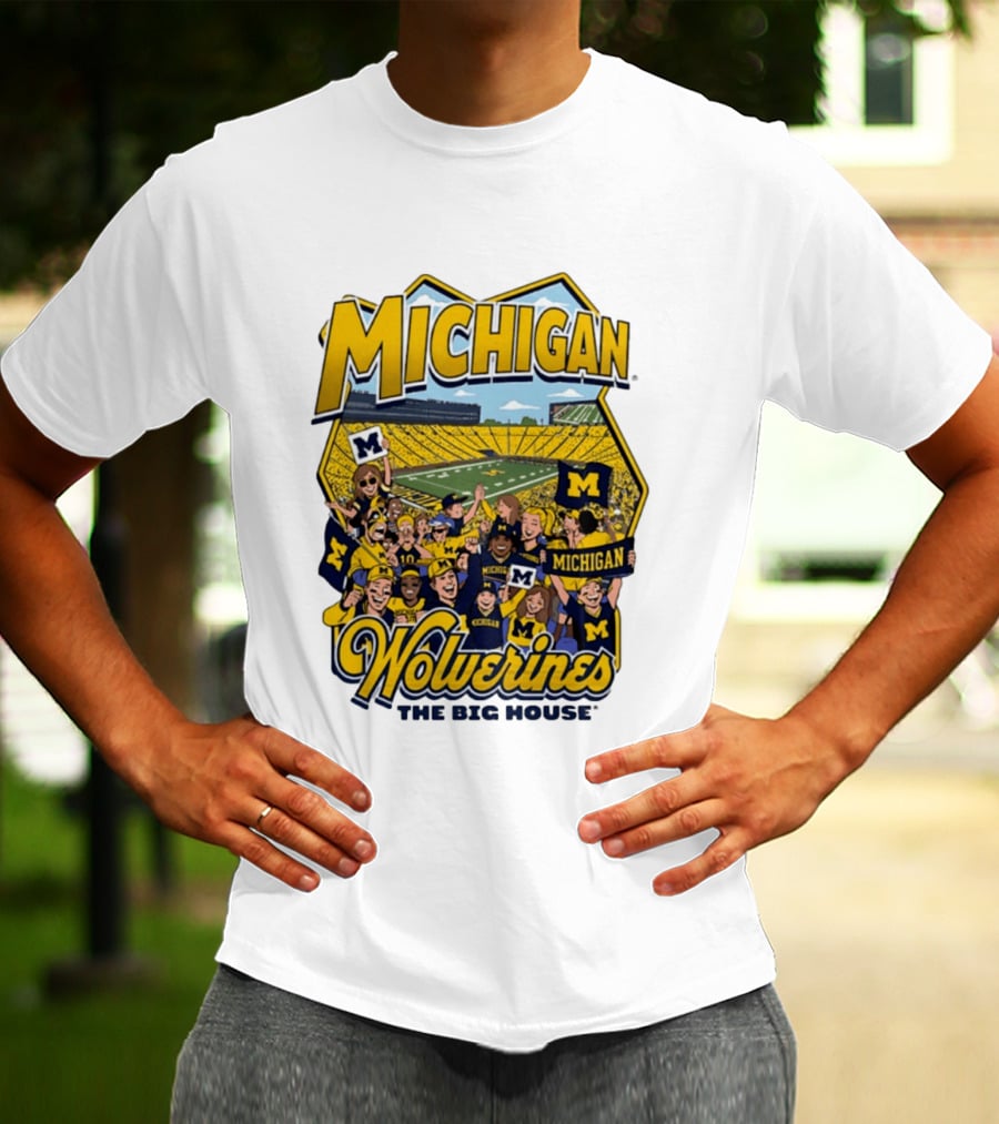 Michigan Wolverines The Big House 2026 Celebration Stadium Fans T-Shirt